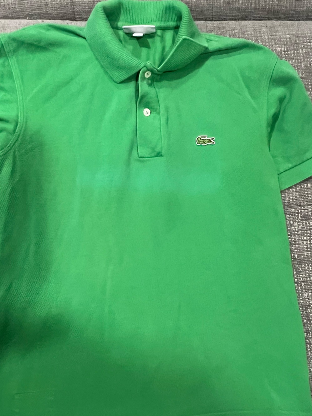 Lacoste Green Men's Polo with Crocodile Logo